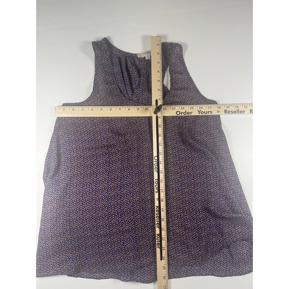 Umgee Tank Top Womens Medium Sleeveless Chevron Print Flowy Lightweight Blouse - Picture 7 of 7